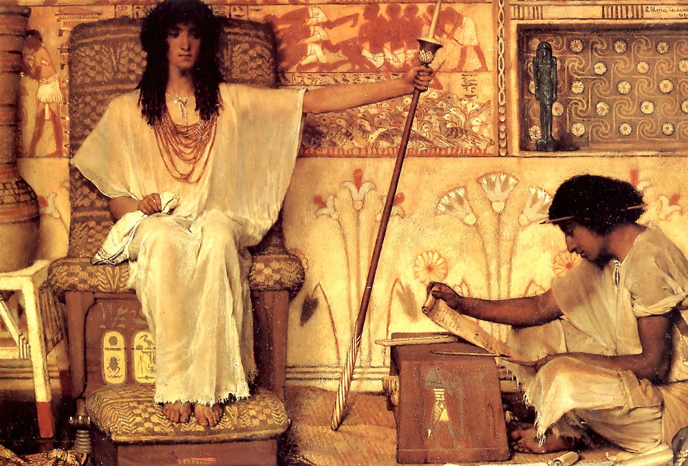 Sir Lawrence Alma-Tadema - Joseph Overseer of the Pharoahs Granaries.JPG